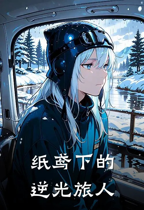 纸鸢下的逆光旅人