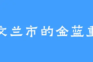 文兰市的金蓝重