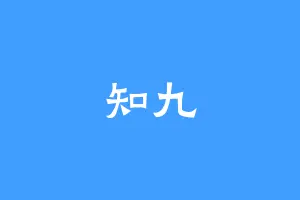 知九