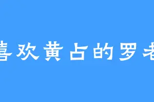 喜欢黄占的罗老