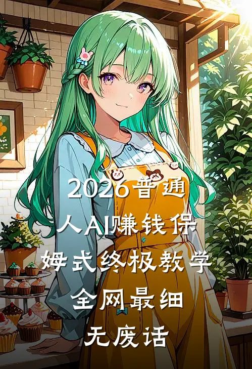 2026普通人AI赚钱保姆式终极教学，全网最细无废话