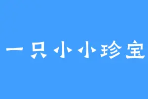 一只小小珍宝