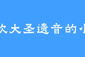 喜欢大圣遗音的小夭