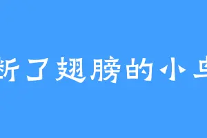 断了翅膀的小鸟