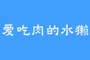 爱吃肉的水獭