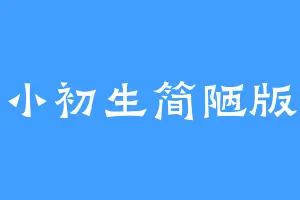 小初生简陋版
