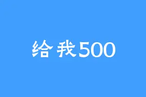 给我500