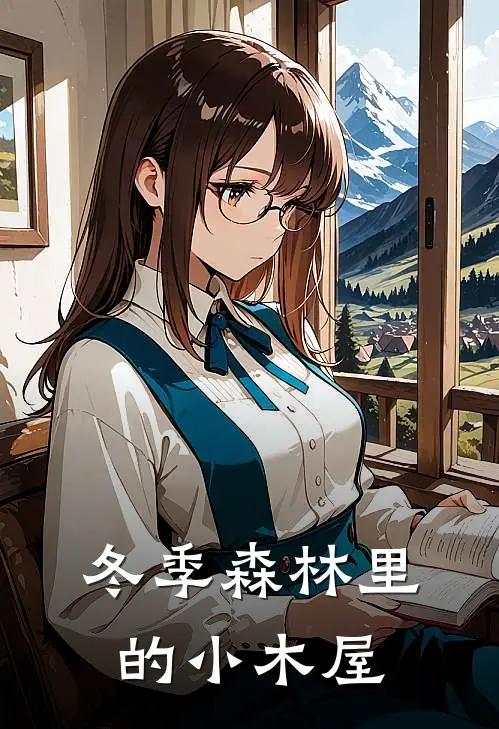 冬季森林里的小木屋