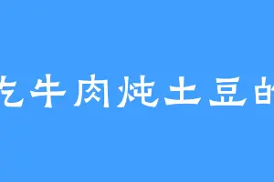 爱吃牛肉炖土豆的猫