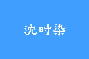 沈时染