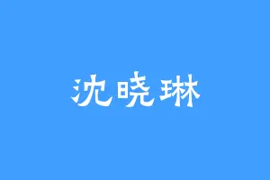 沈晓琳