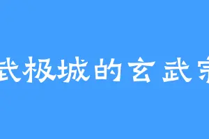 武极城的玄武宗