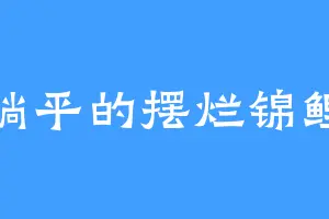 躺平的摆烂锦鲤