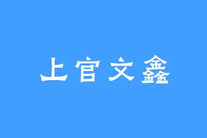 上官文鑫