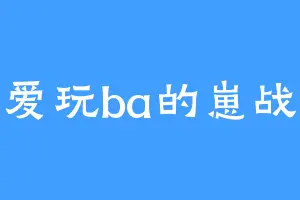 爱玩ba的崽战