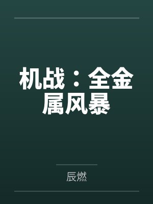 机战：全金属风暴封面