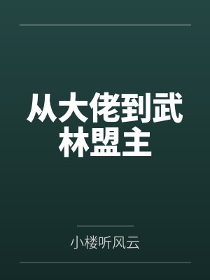 从大佬到武林盟主封面
