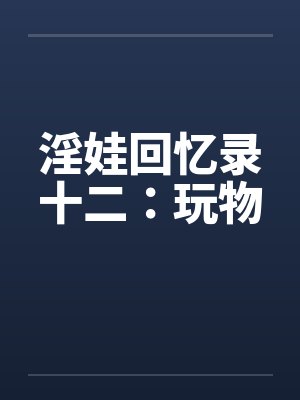 淫娃回忆录十二：玩物封面